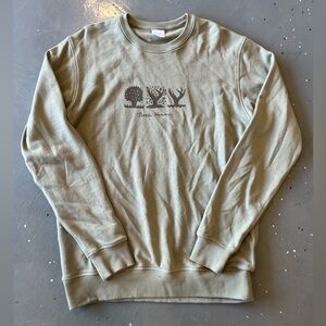 Noah Kahan stick season crewneck sweatshirt in khaki green